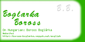 boglarka boross business card